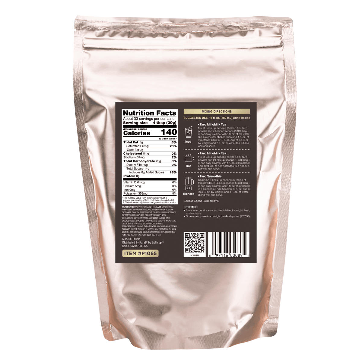 Taro Powder - Bag (2.2 lbs)