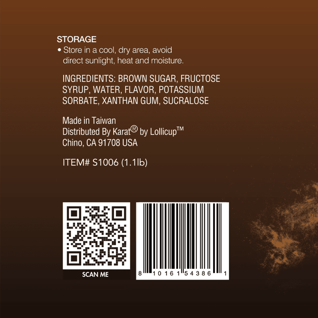 Dark Brown Sugar Syrup - Bottle (1.1 lb)