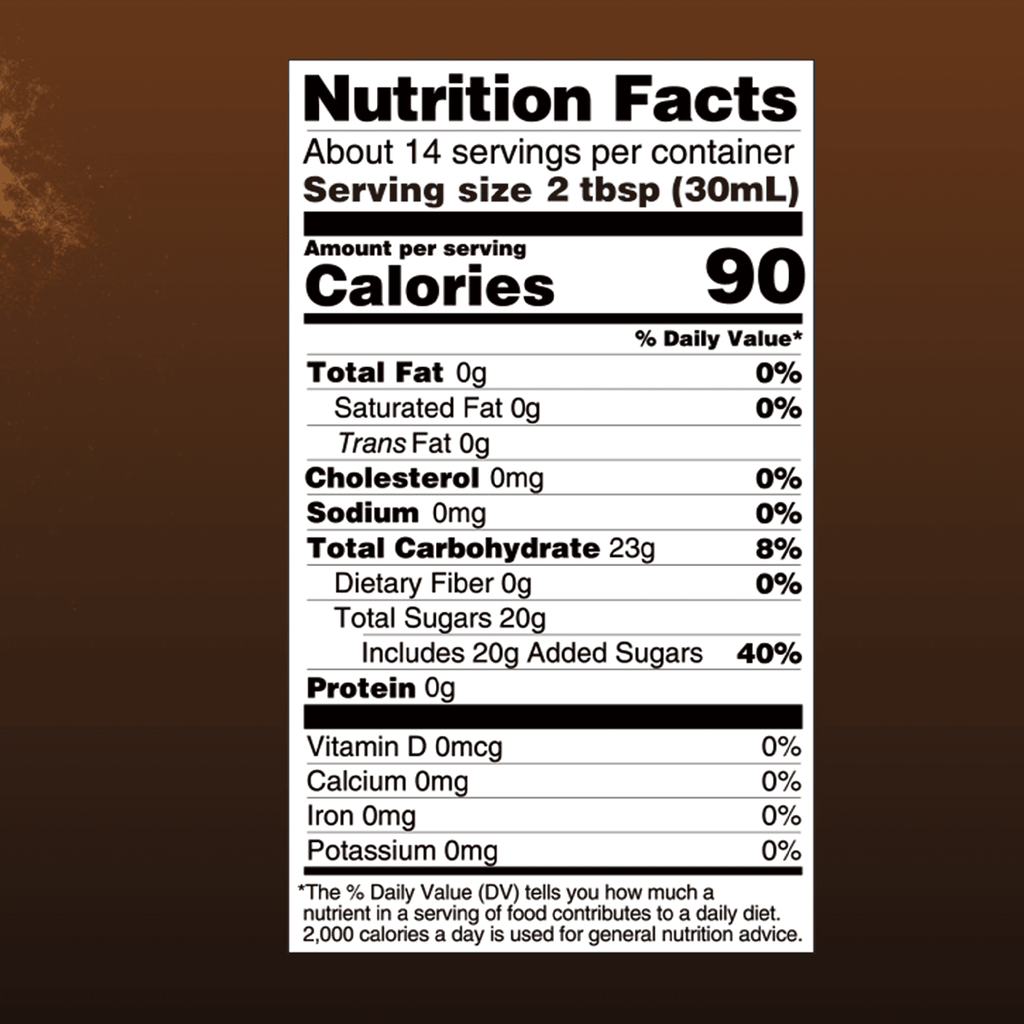 Dark Brown Sugar Syrup - Bottle (1.1 lb)