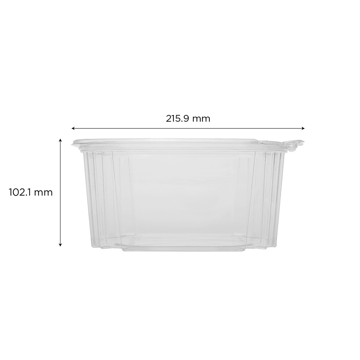 [120 sets] 64 oz PET Tamper Resistant Deli Containers with Flat Lid
