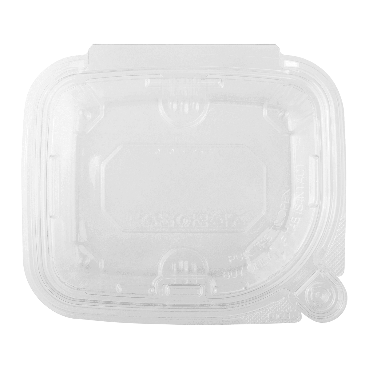 [200 ct] 12 oz PET Plastic Tamper Resistant Hinged Deli Containers with Lid