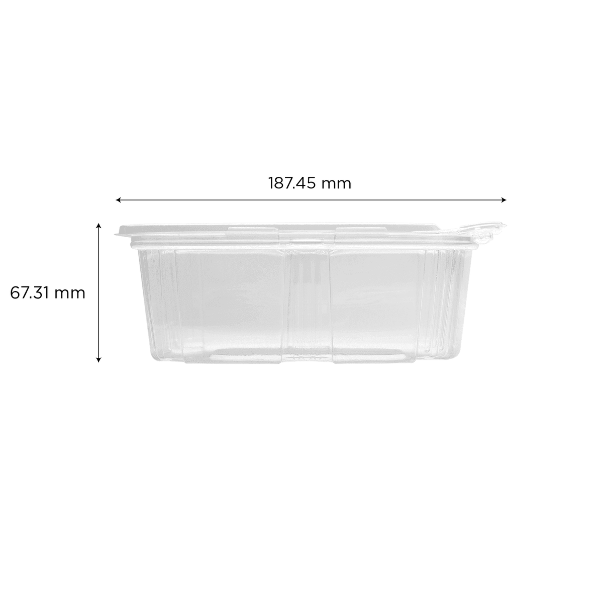 [200 sets] 32 oz PET Plastic Tamper Resistant Hinged Deli Containers with Lid