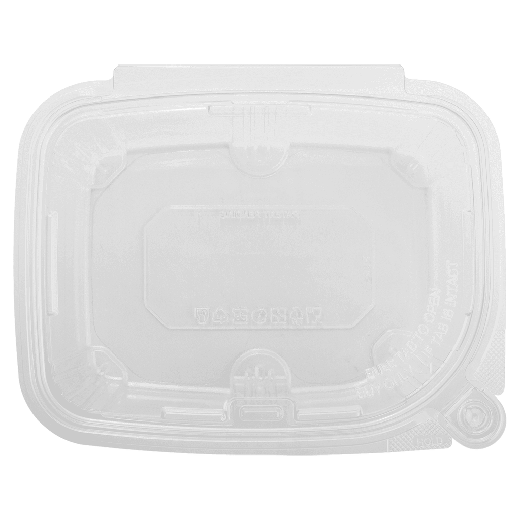 [200 sets] 32 oz PET Plastic Tamper Resistant Hinged Deli Containers with Lid