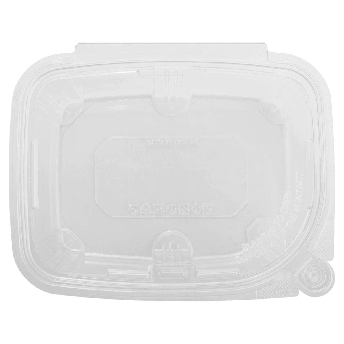 [200 sets] 32 oz PET Plastic Tamper Resistant Hinged Deli Containers with Lid