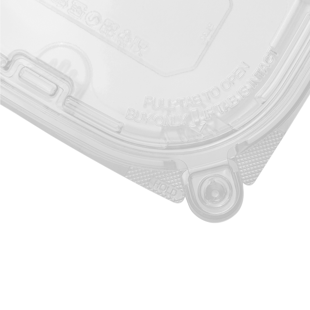 [200 sets] 32 oz PET Plastic Tamper Resistant Hinged Deli Containers with Lid