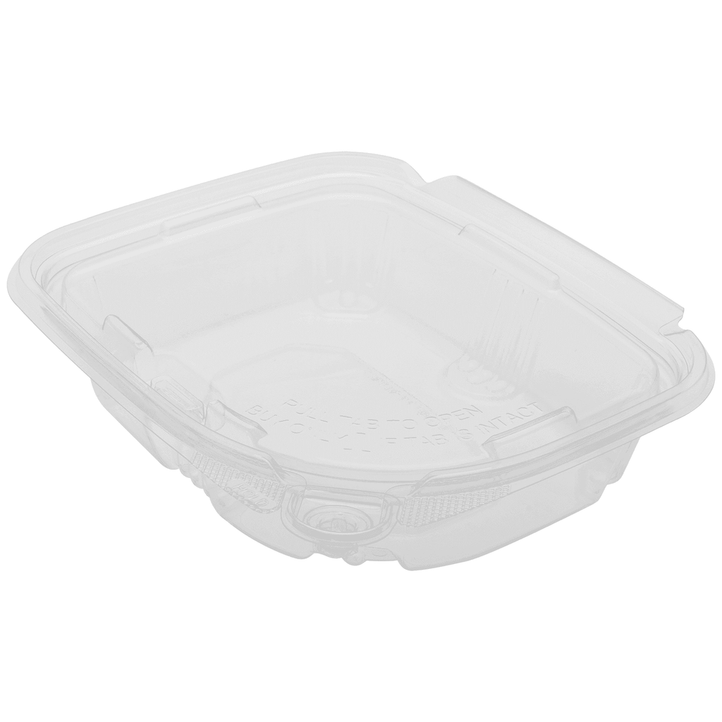 [200 sets] 8 oz PET Plastic Tamper Resistant Hinged Deli Containers with Lid