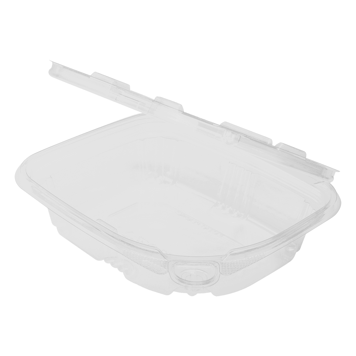 [200 sets] 8 oz PET Plastic Tamper Resistant Hinged Deli Containers with Lid