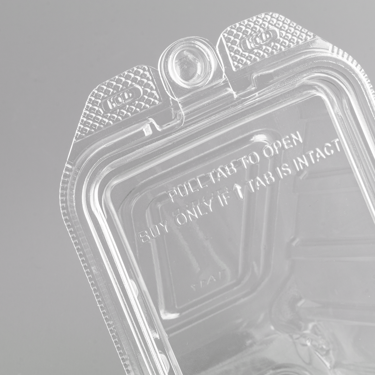 [200 ct] 17oz PET Tamper Resistant Hinged Sandwich Wedge Container, Clear