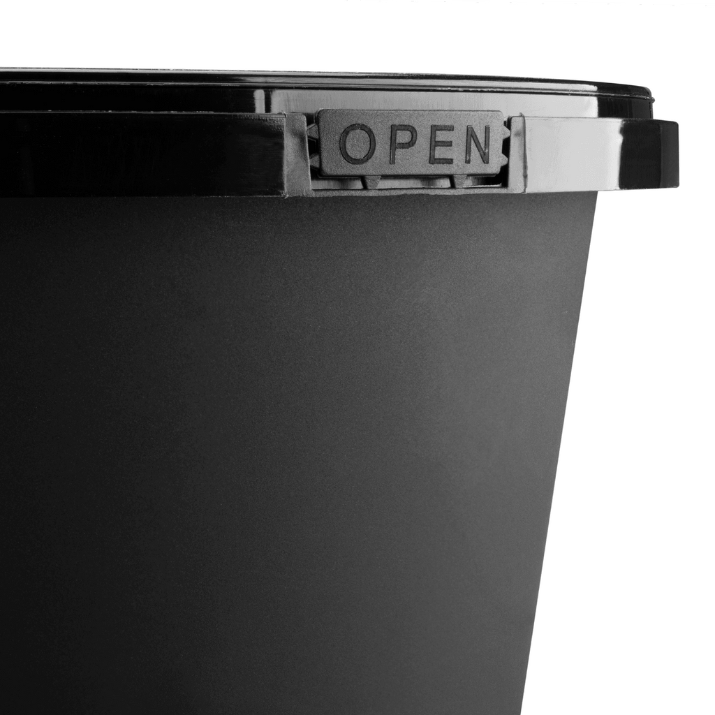 [150 sets] 44 oz PP Tamper Resistant Injection Molded Microwaveable Black Food Container w/Clear lid