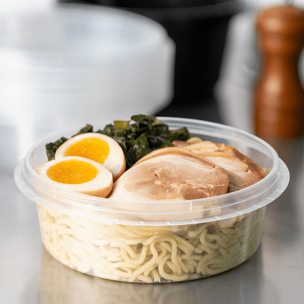 [300 ct] 20 oz PP Insert for 34-60 oz Tamper Resistant Injection Molded Food Container