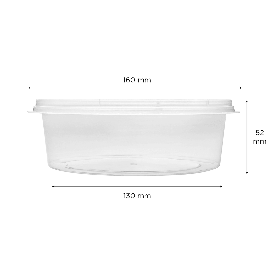 [300 ct] 20 oz PP Insert for 34-60 oz Tamper Resistant Injection Molded Food Container