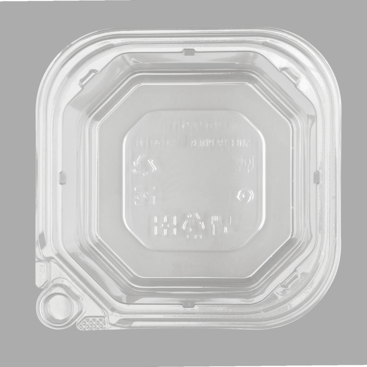 [400 ct] 12 oz PET Tamper Resistant Square Container, Clear
