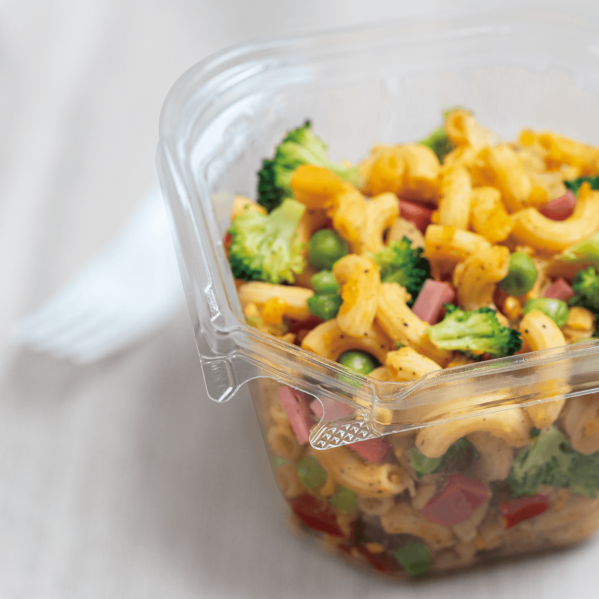 [400 ct] 16 oz PET Tamper Resistant Square Container, Clear