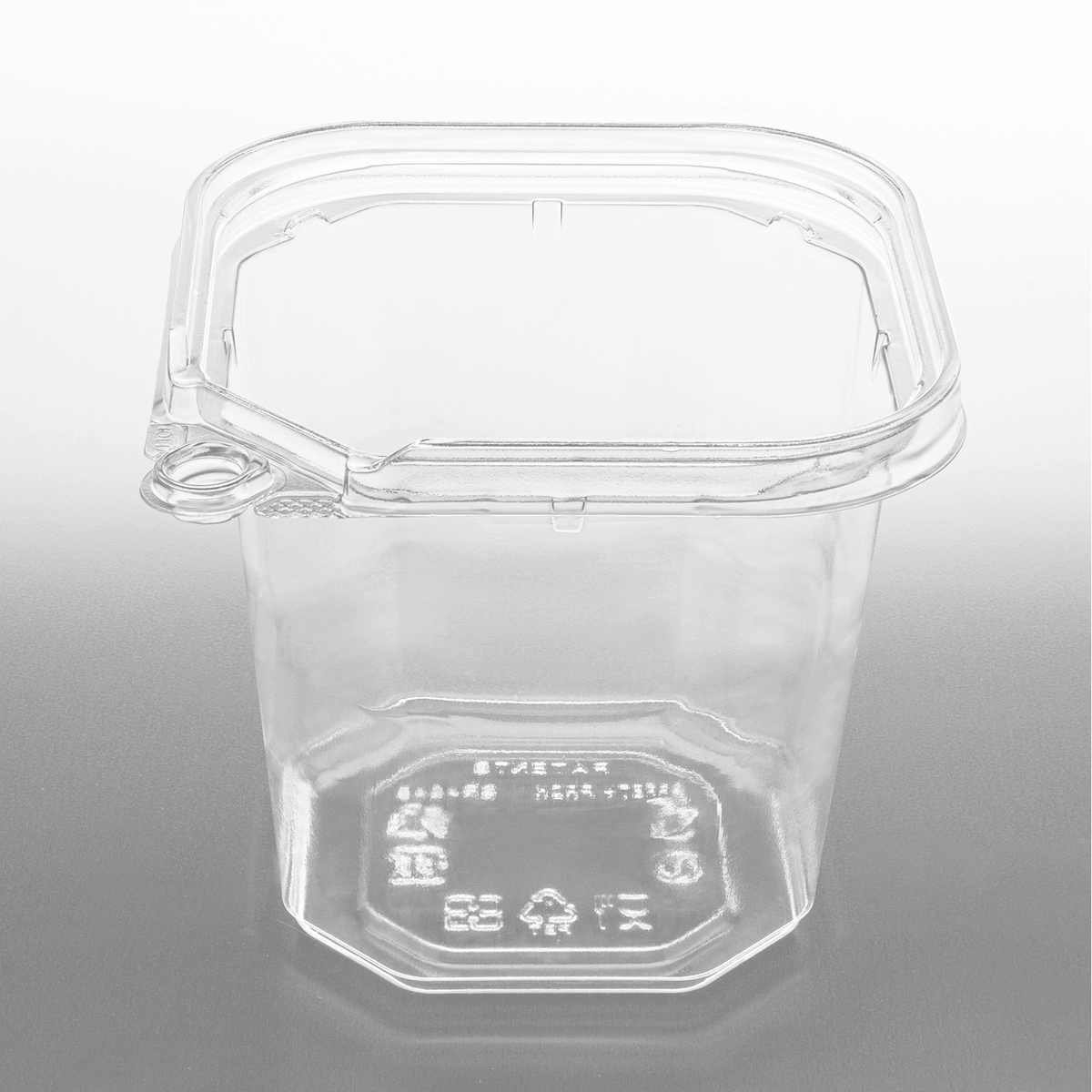 [400 ct] 24 oz PET Tamper Resistant Square Container, Clear