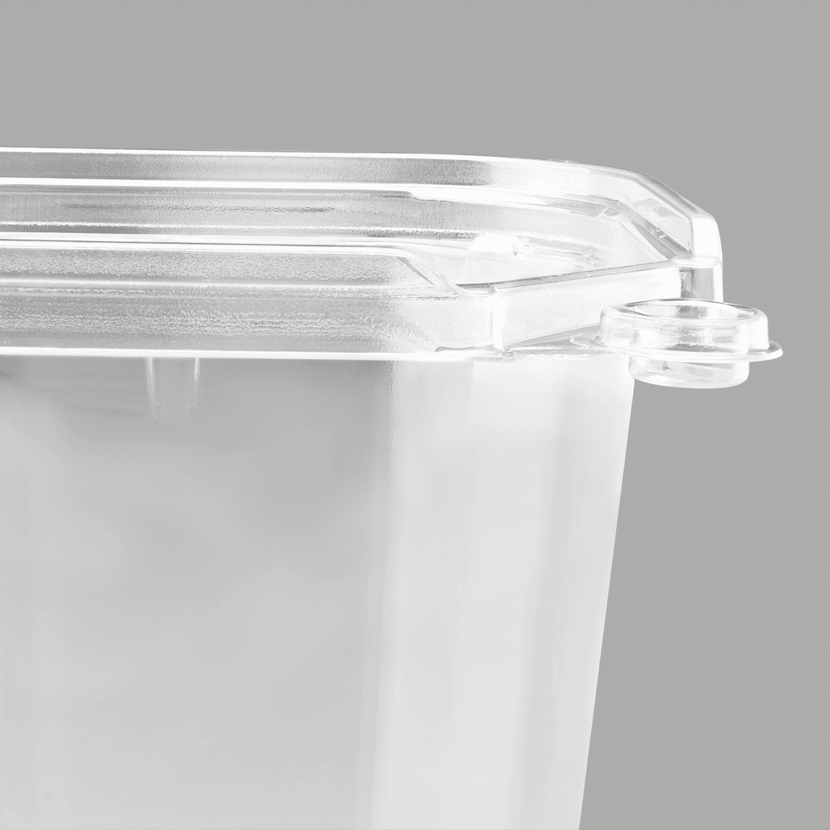 [400 ct] 24 oz PET Tamper Resistant Square Container, Clear