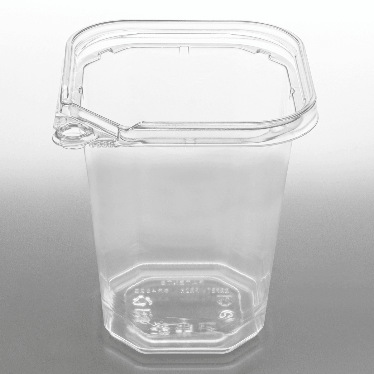 [400 ct] 32 oz PET Tamper Resistant Square Container, Clear