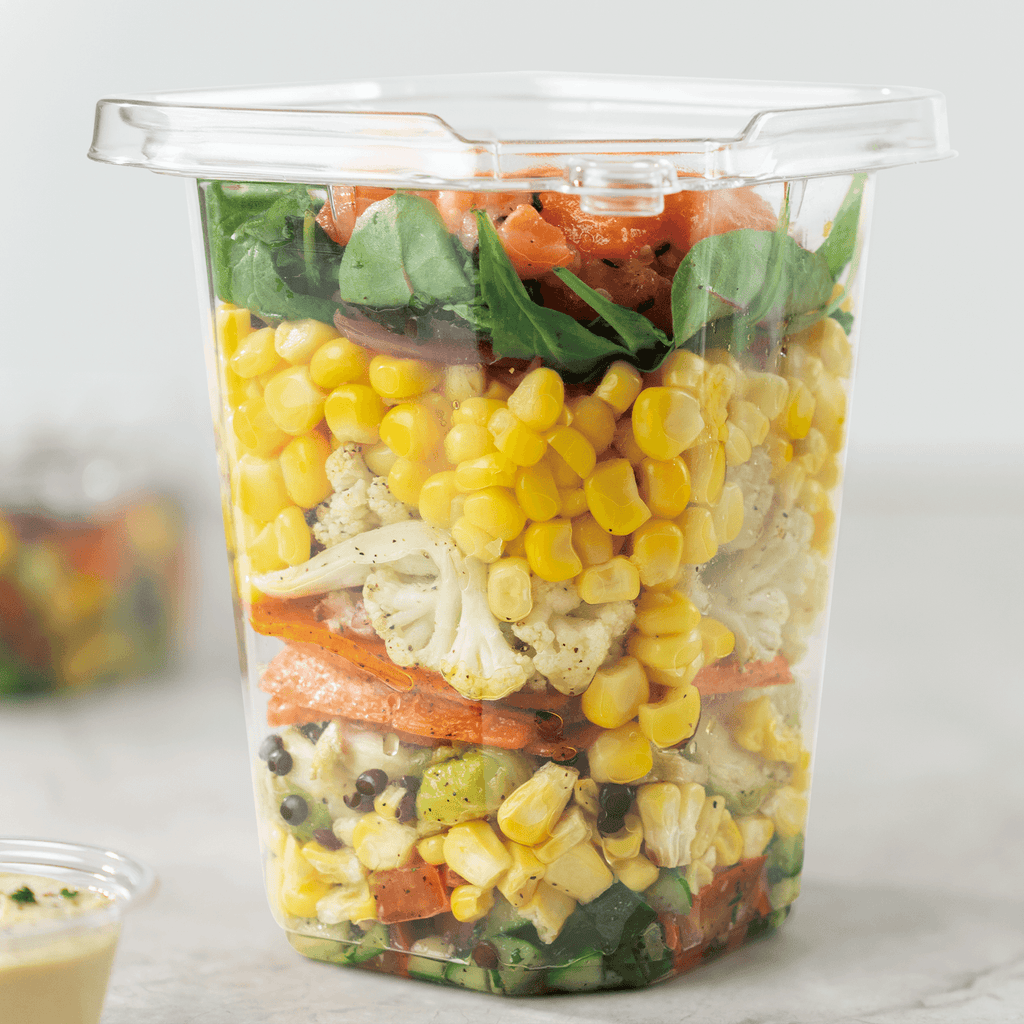 [400 ct] 32 oz PET Tamper Resistant Square Container, Clear