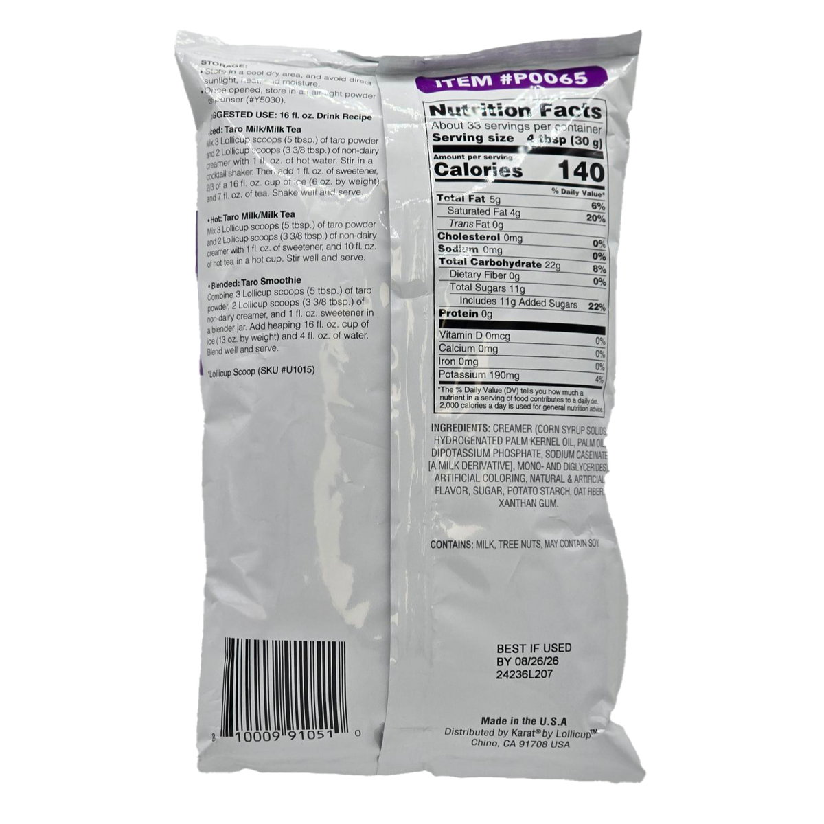 Taro Powder | Made in USA | 2.2 lbs