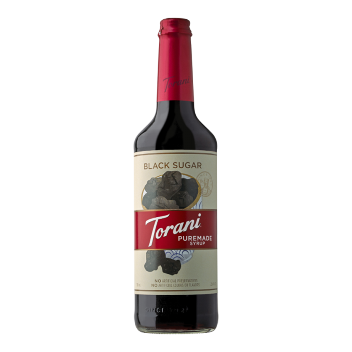 Torani Puremade Black Sugar Syrup - Bottle (750mL)