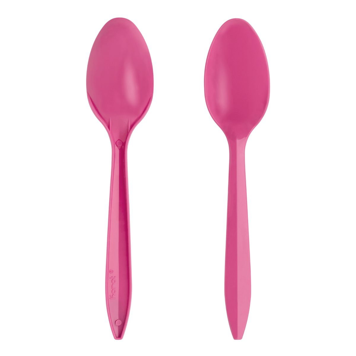 [1,000 ct] PP Plastic Medium Weight Tea Spoons, Pink