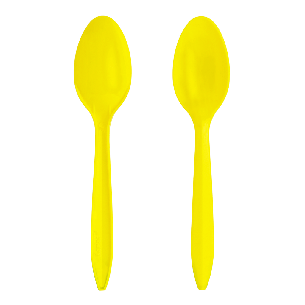 [1,000 ct] Plastic Tea Spoons | Medium Weight (Rainbow)