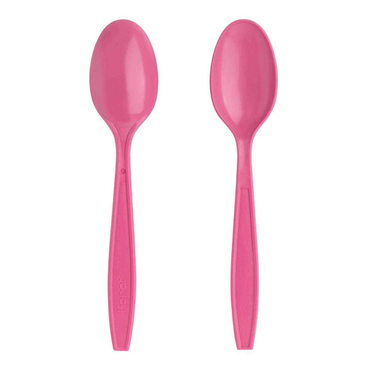 [1,000 ct] PP Plastic Extra Heavy Weight Tea Spoons, Pink