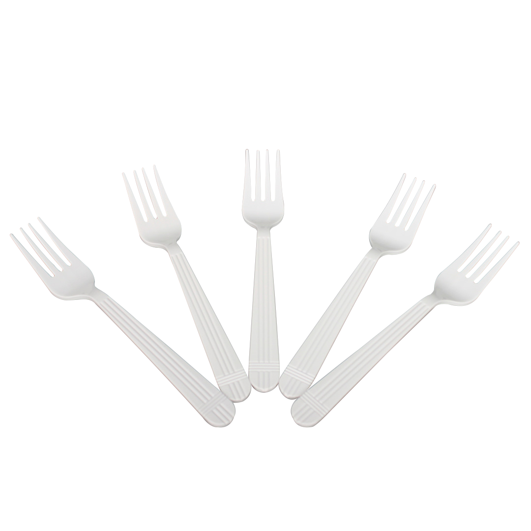 [1,000 ct] PP Plastic Premium Extra Heavy Weight Forks, White