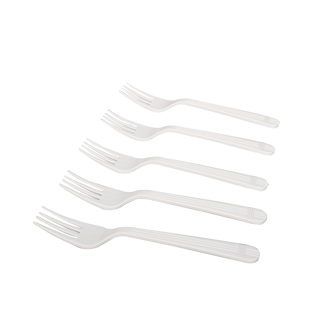 [1,000 ct] PP Plastic Premium Extra Heavy Weight Forks, White