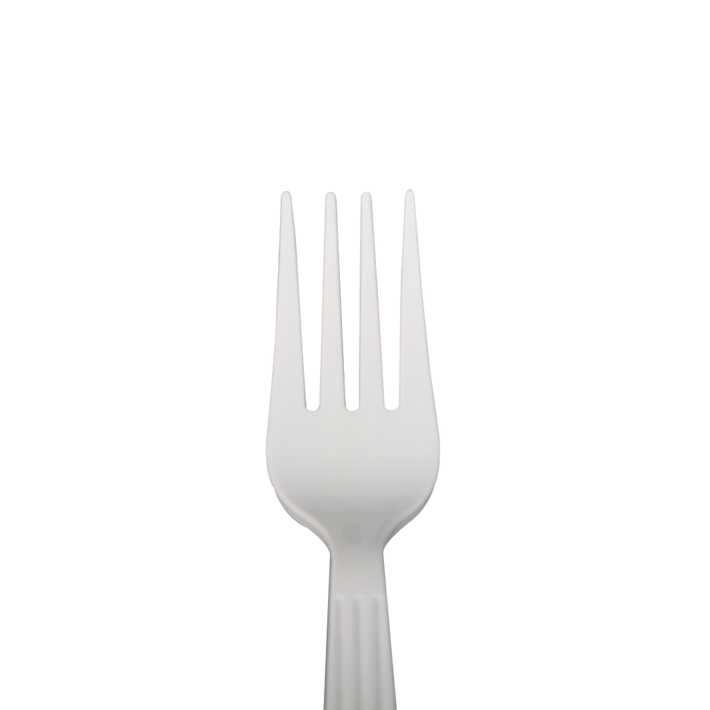 [1,000 ct] PP Plastic Premium Extra Heavy Weight Forks, White