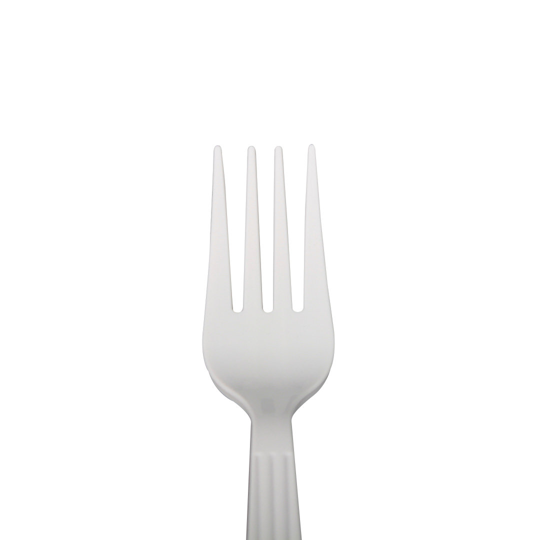 [1,000 ct] PP Plastic Premium Extra Heavy Weight Forks, White