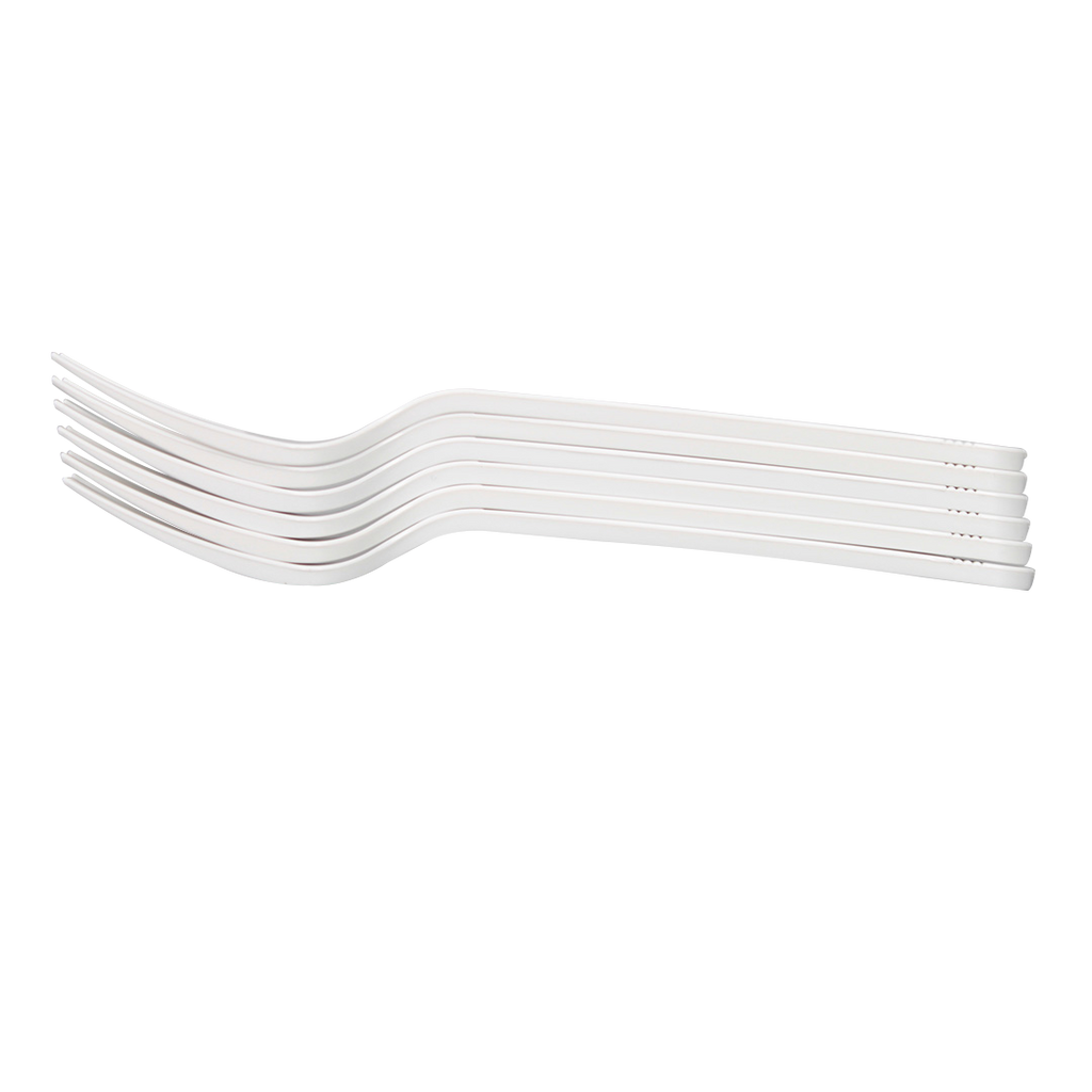 [1,000 ct] PP Plastic Premium Extra Heavy Weight Forks, White