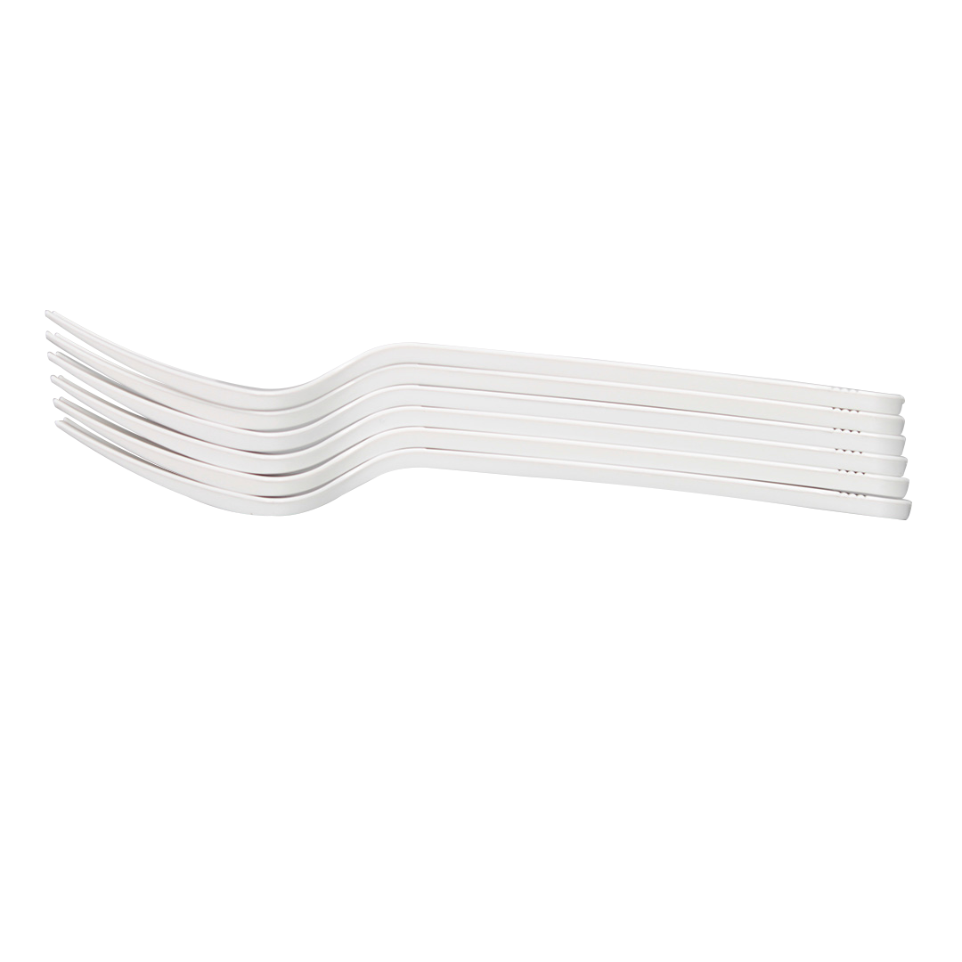 [1,000 ct] PP Plastic Premium Extra Heavy Weight Forks, White