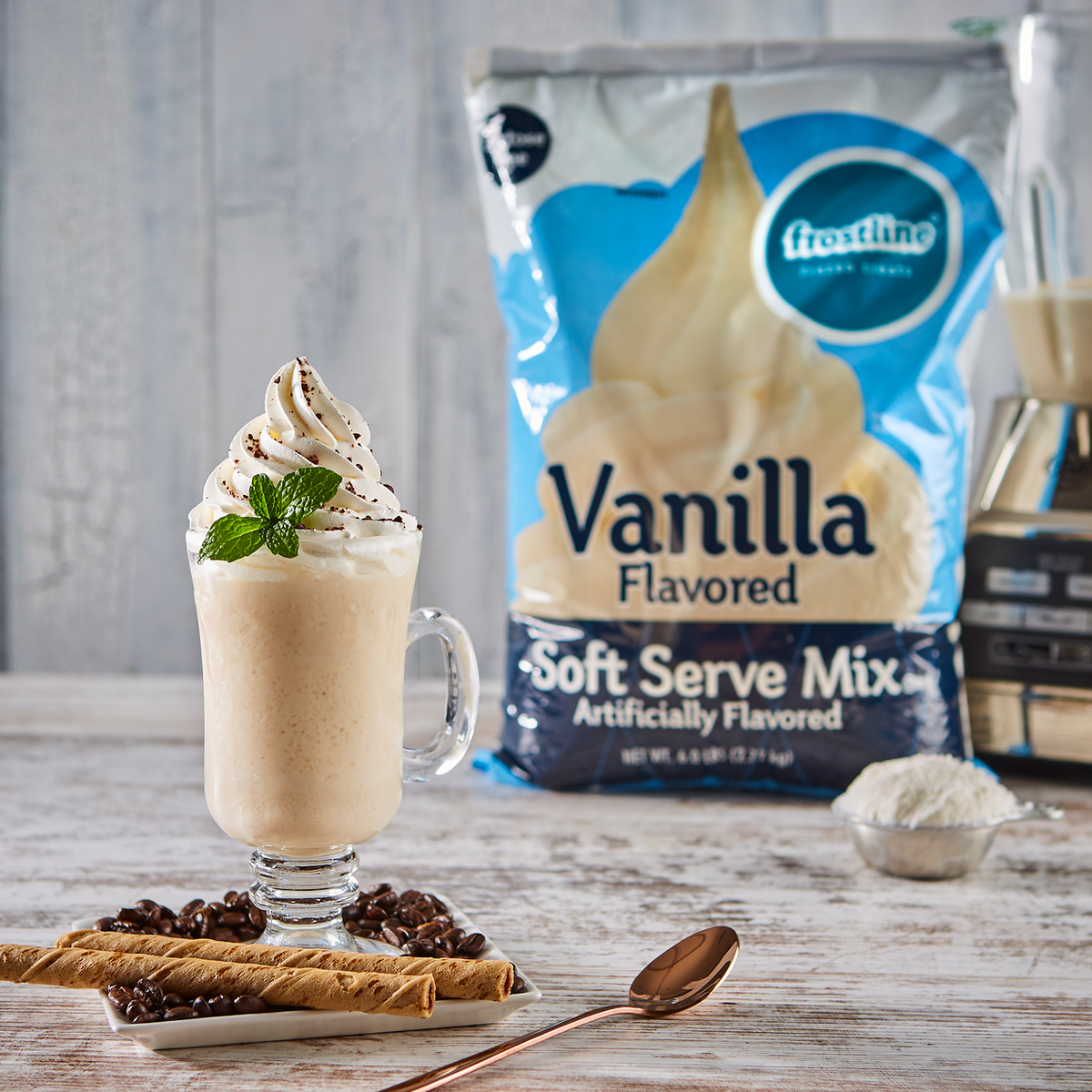 Frostline Vanilla Soft Serve Mix - Bag (6 lbs)