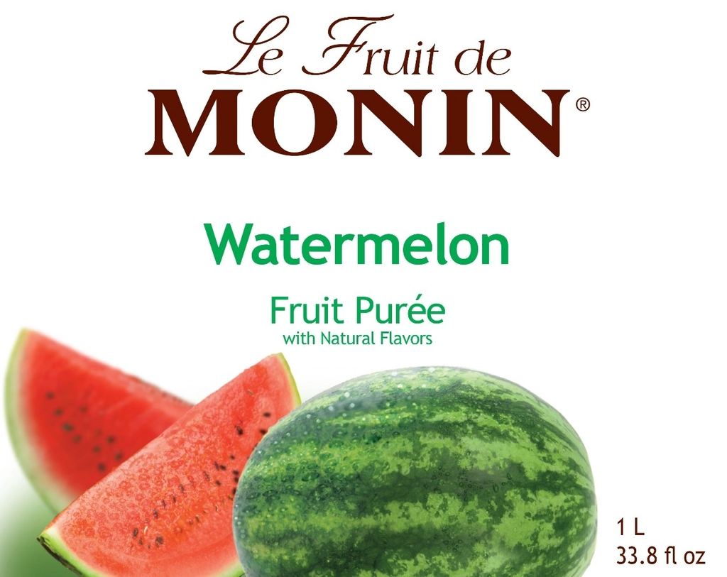 Monin Watermelon Fruit Puree - Bottle (1L)