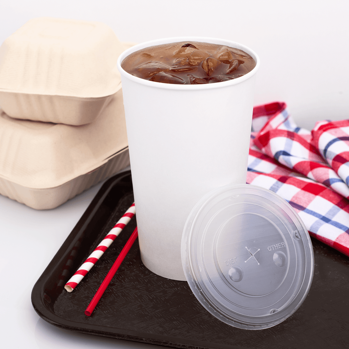 [500 ct] 44 oz Cold Paper Cup (115 mm), White