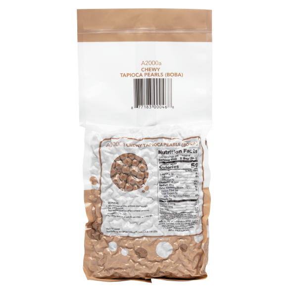 Chewy Tapioca Pearls (Boba) - Bag (6 lbs)