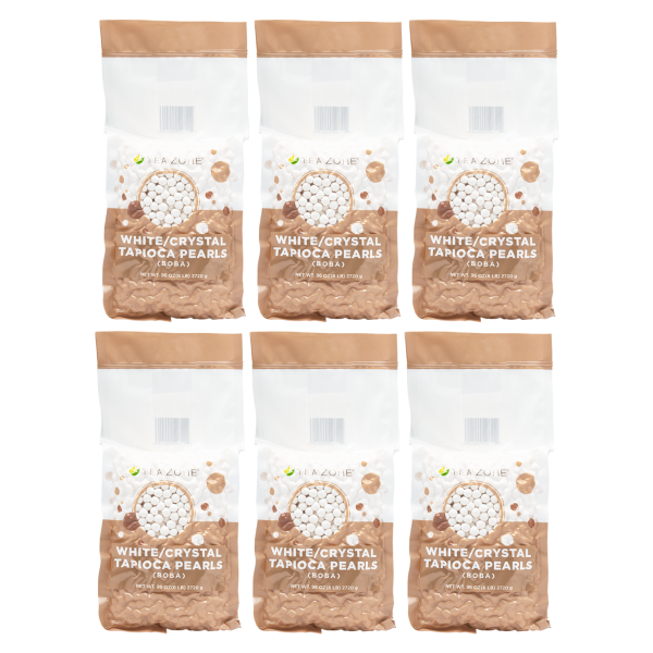White Tapioca Pearls (Boba)- Case of 6 bags