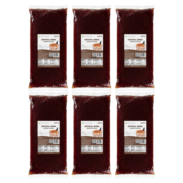 Crystal Boba, Brown Sugar - Case of 6 bags