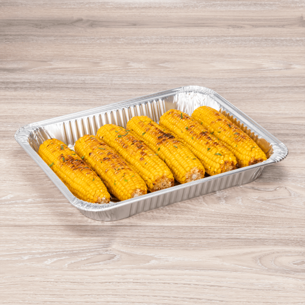 [100 ct] Half Size Heavy-Duty Aluminum Foil Steam Table Pan, Shallow Depth