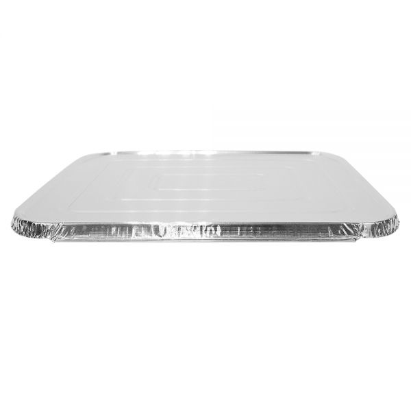 [100 ct] Aluminum Foil Steam Table Pan Lids, Half Size