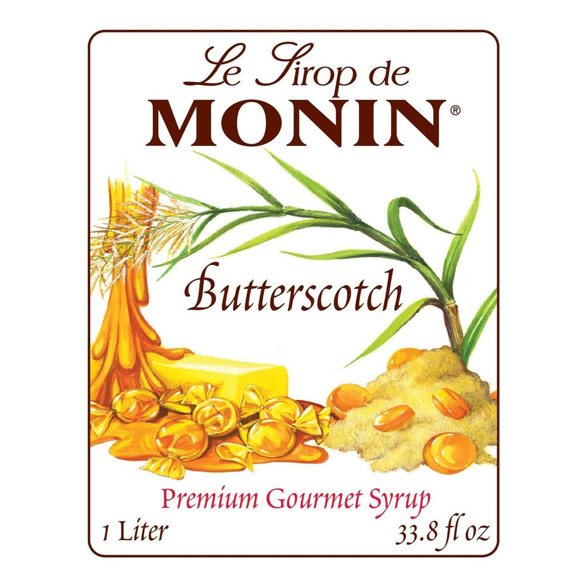 Monin Butterscotch Syrup - Bottle (1L)