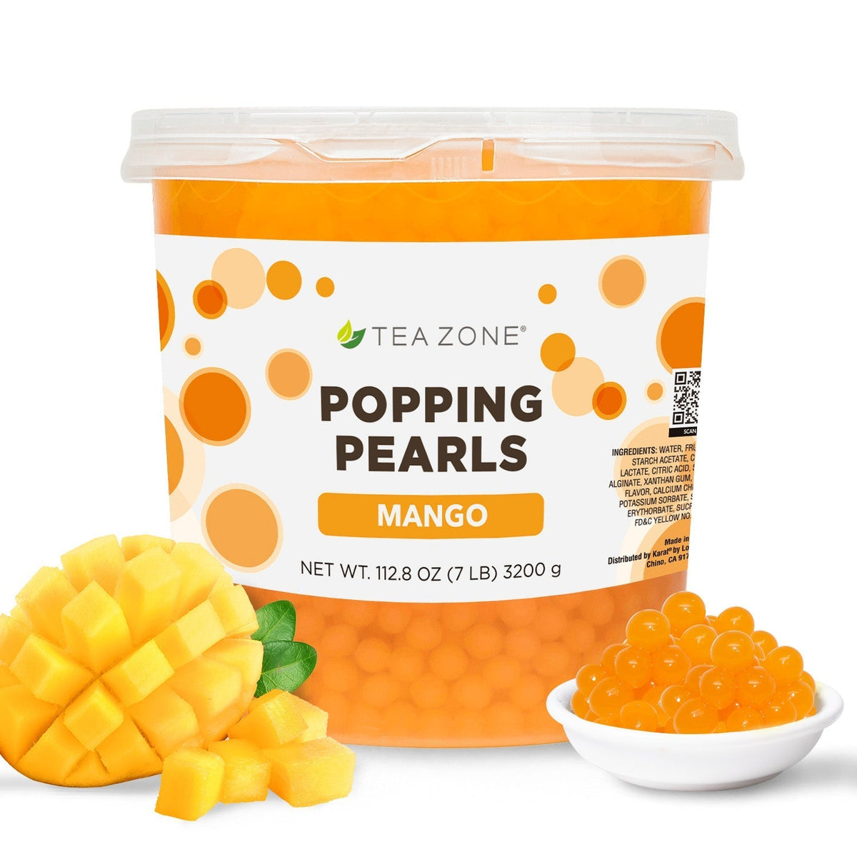 Mango Popping Pearls, 7 lbs