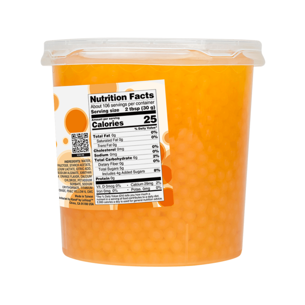 Orange Popping Pearls - Jar (7 lbs)