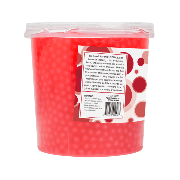 Strawberry Popping Pearls - 7 lbs