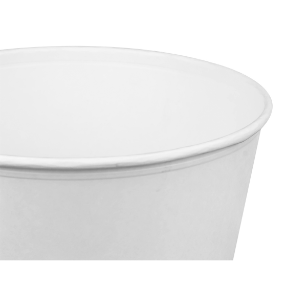[150 sets] 130 oz Paper Food Buckets with Lids | 215 mm