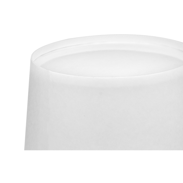 [150 sets] 130 oz Paper Food Buckets with Lids | 215 mm