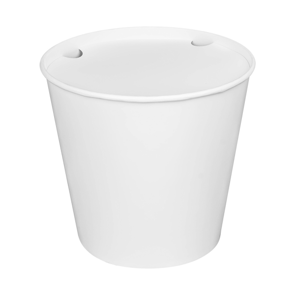 [150 sets] 170 oz Paper Food Buckets with Lids | 223 mm