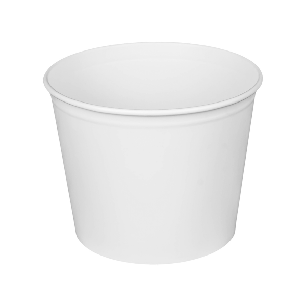 [180 sets] 85 oz Paper Food Buckets with Lids | 189 mm