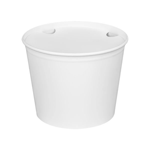 [180 sets] 85 oz Paper Food Buckets with Lids | 189 mm
