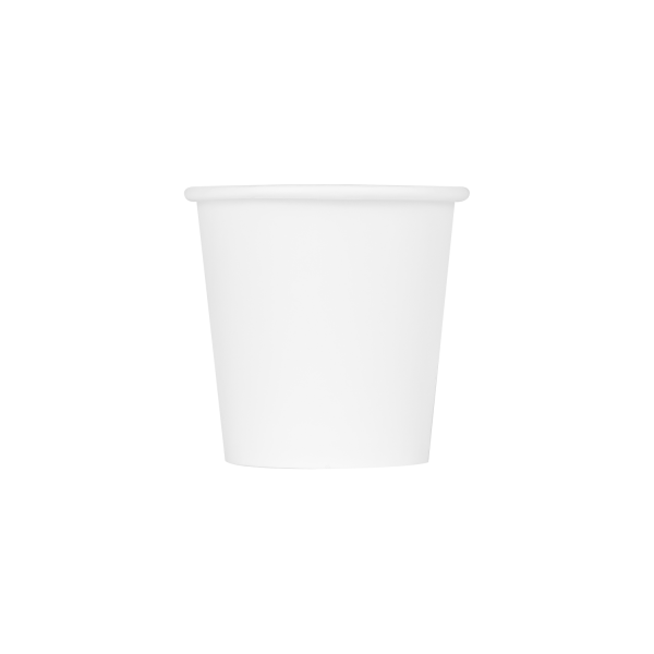 [1,000 ct] 4 oz Paper Coffee Cups | White | 62 mm
